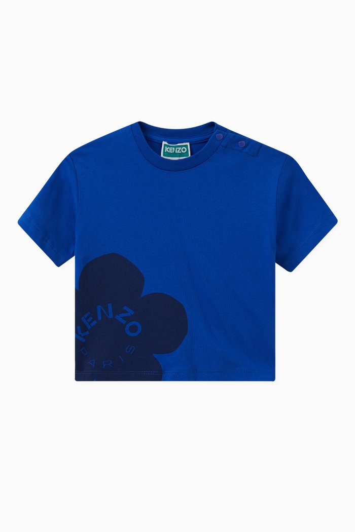 

Boke Flower Logo T-shirt in Cotton Jersey, Blue