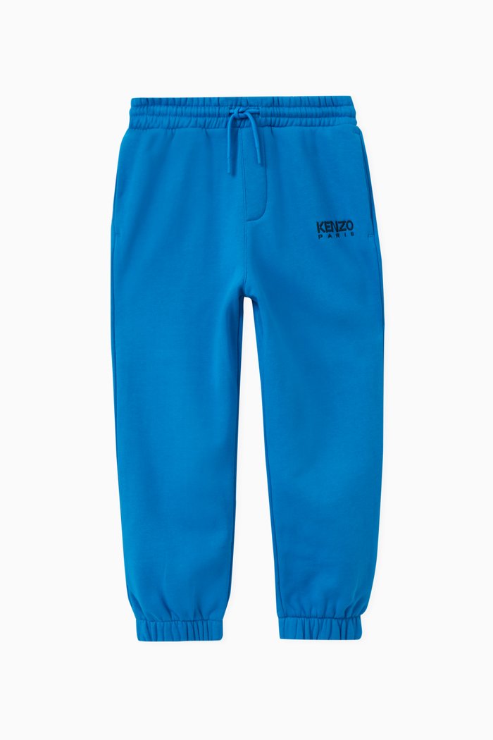 

Logo Joggers in Cotton Blend Jersey, Blue