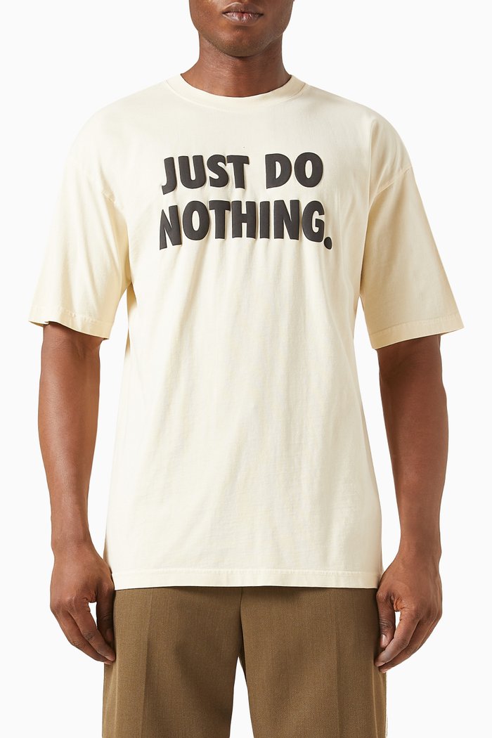 

Just Do Nothing T-shirt in Cotton-jersey, Neutral