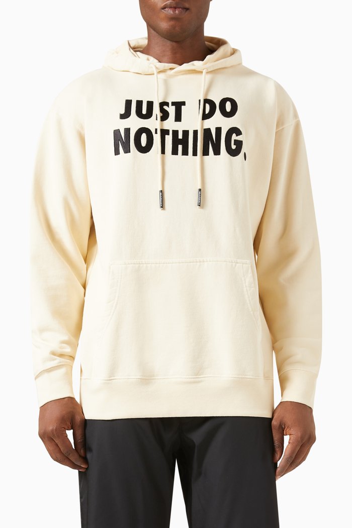 

Just Do Nothing Hoodie in Cotton-fleece, Neutral