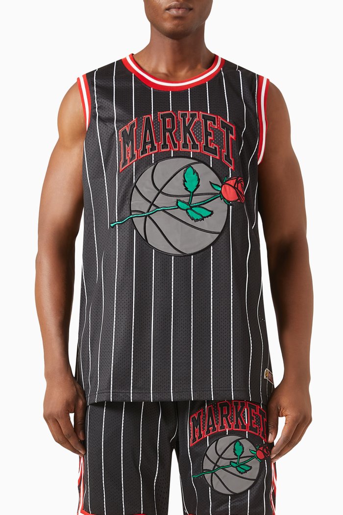 

Rose Bowl Basketball Jersey in Mesh, Multicolour