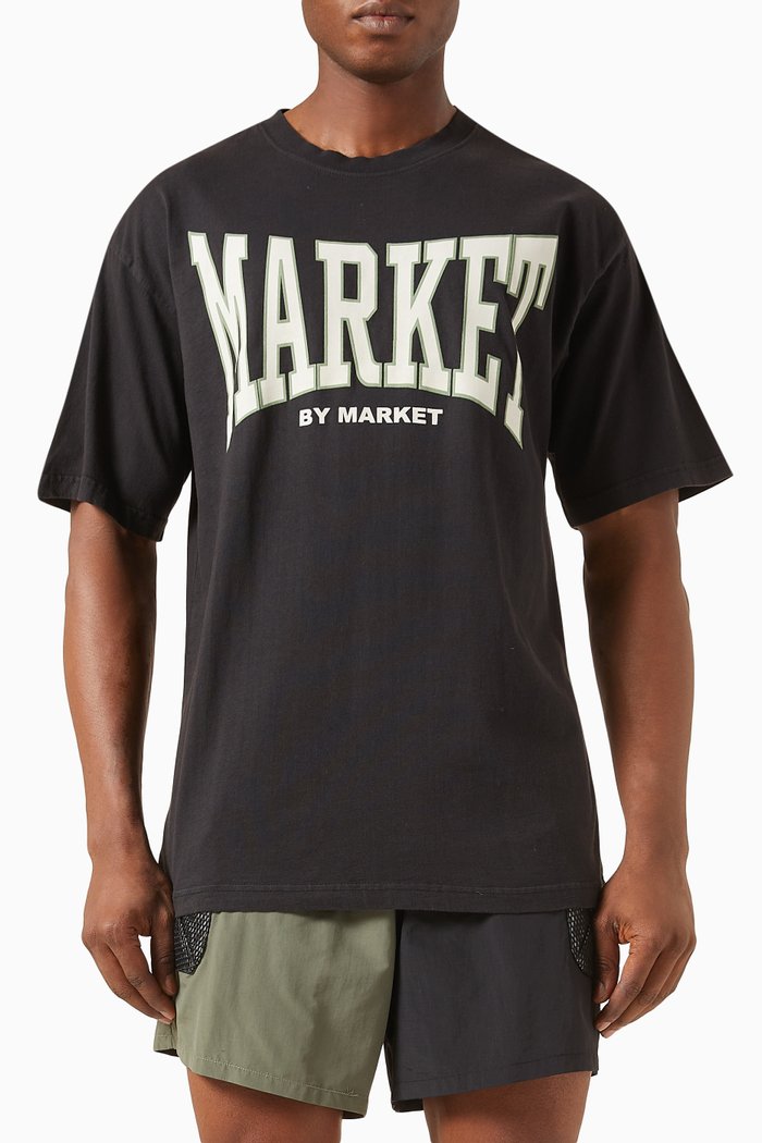 

Persistent Logo T-shirt in Cotton-jersey, Black