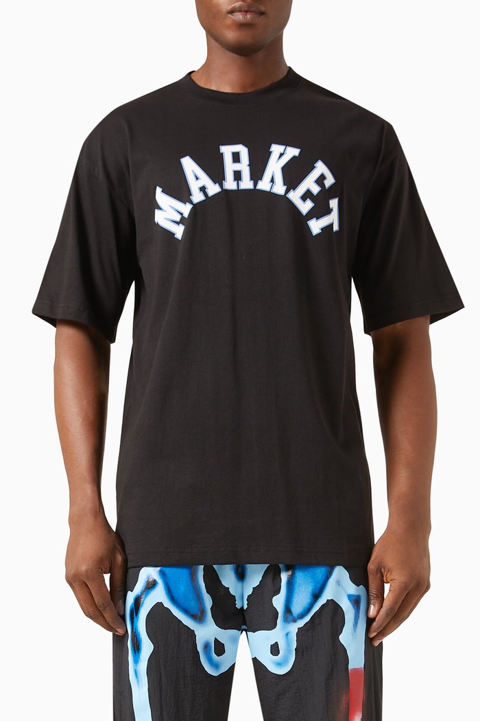

Throwback Arc Logo T-shirt in Cotton-jersey, Black
