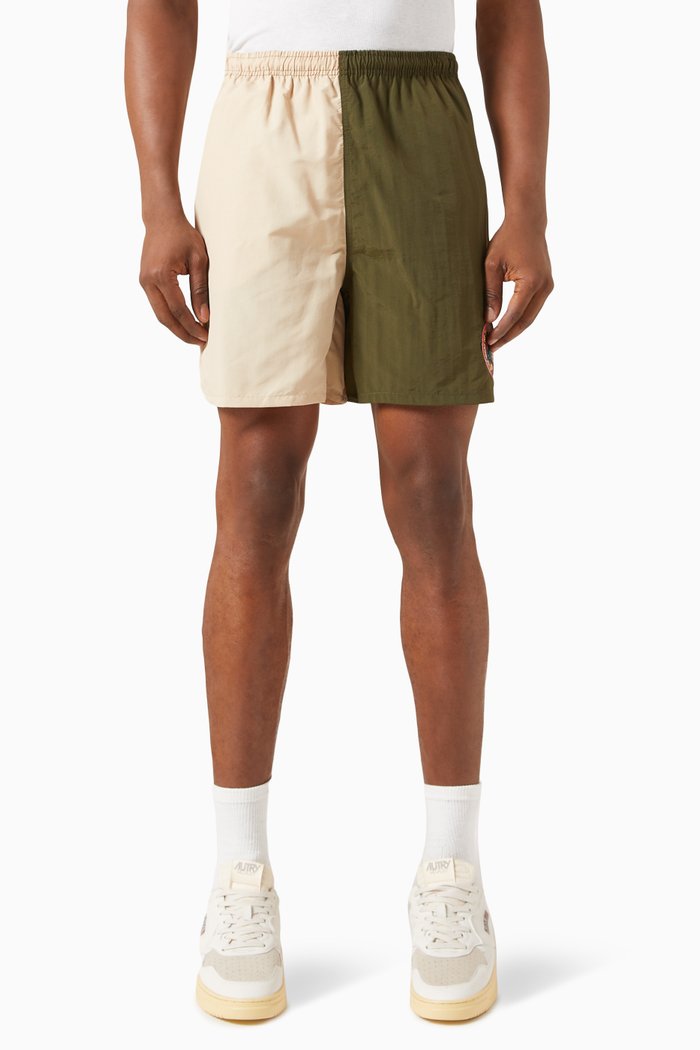 

Summer League Colour-block Tech Shorts in Nylon, Neutral