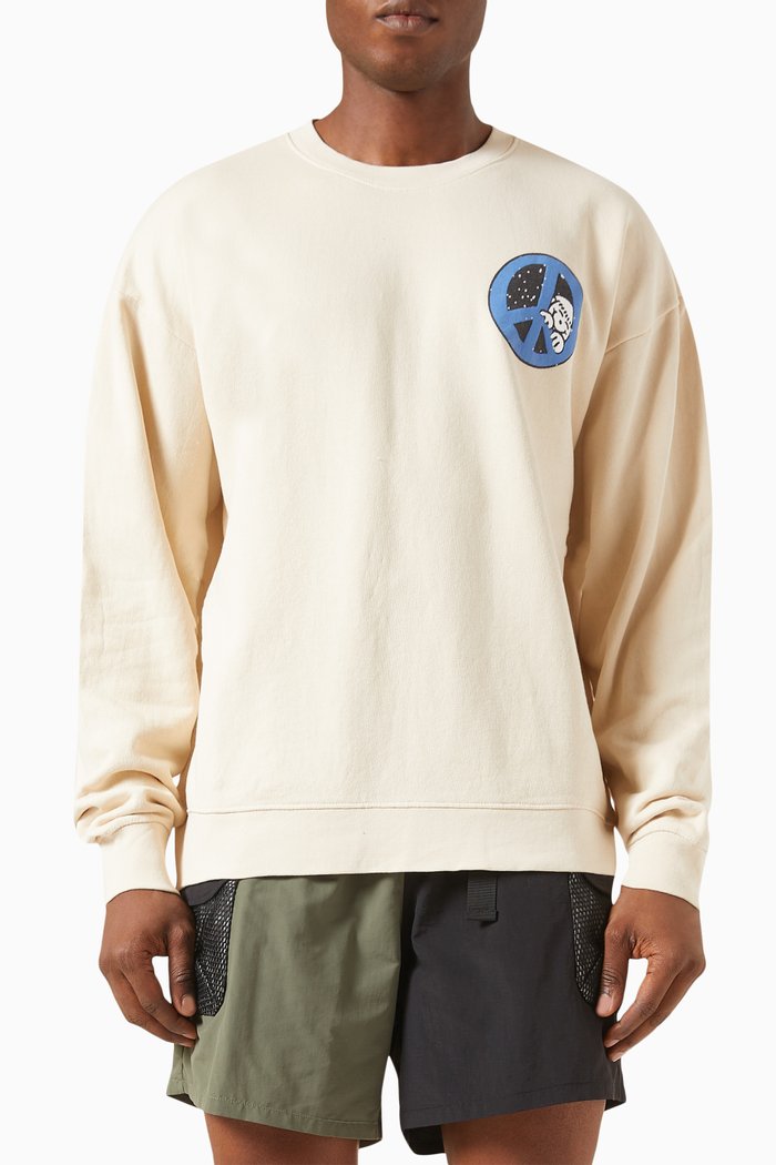 

Peeking Through Sweatshirt in Cotton-fleece, Neutral