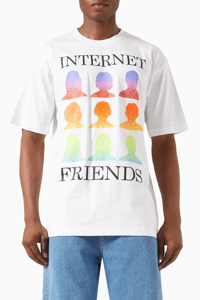 

Internet Friends T-shirt in Cotton-jersey, White
