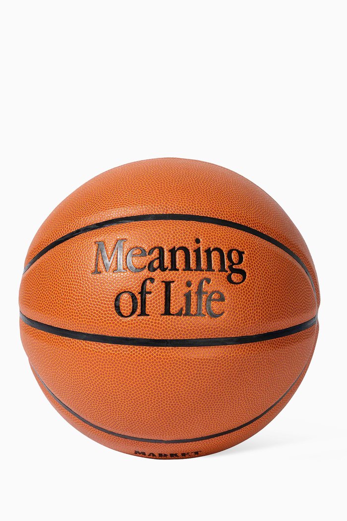 

Meaning of Life Basketball in Rubber, Orange