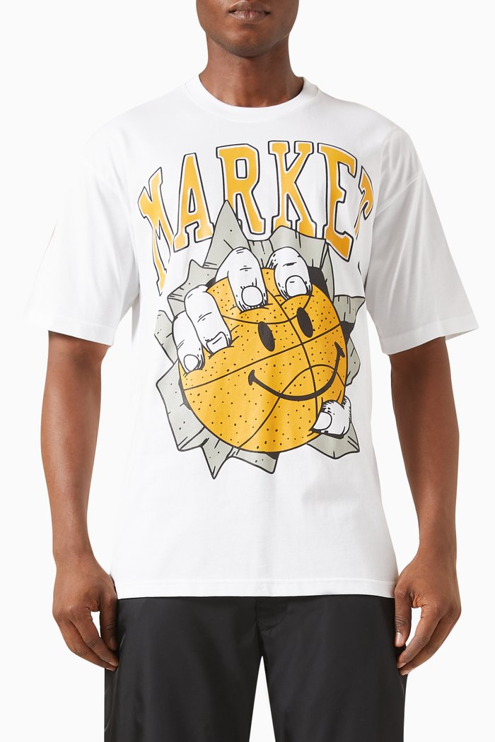 Smiley® Breakthrough T-shirt in Cotton-jersey, White