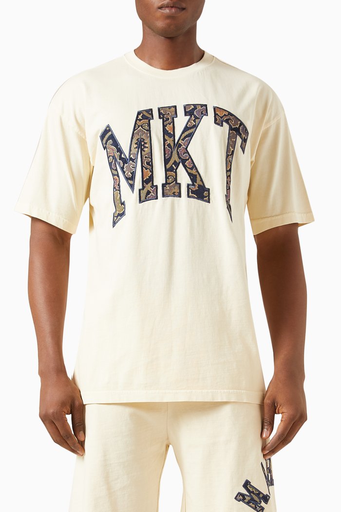 

Rug Dealer Arc Embroidered T-shirt in Cotton-jersey, Neutral