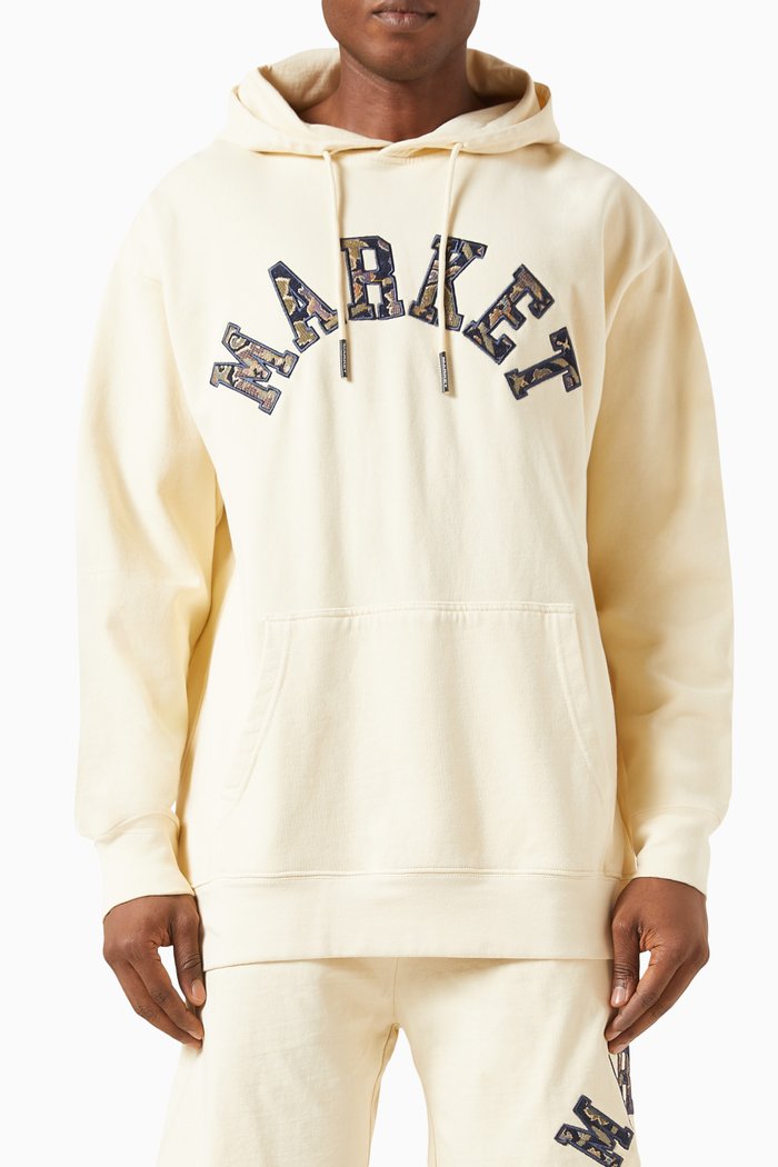 

Rug Dealer Arc Embroidered Sweatshirt in Cotton-fleece, Neutral