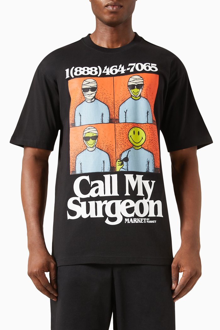 

Smiley® Graphic-print T-shirt in Cotton-jersey, Black