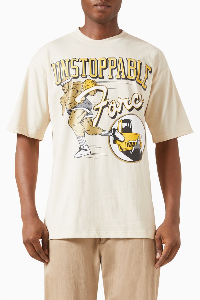 

Unstoppable Force T-shirt in Cotton-jersey, Neutral