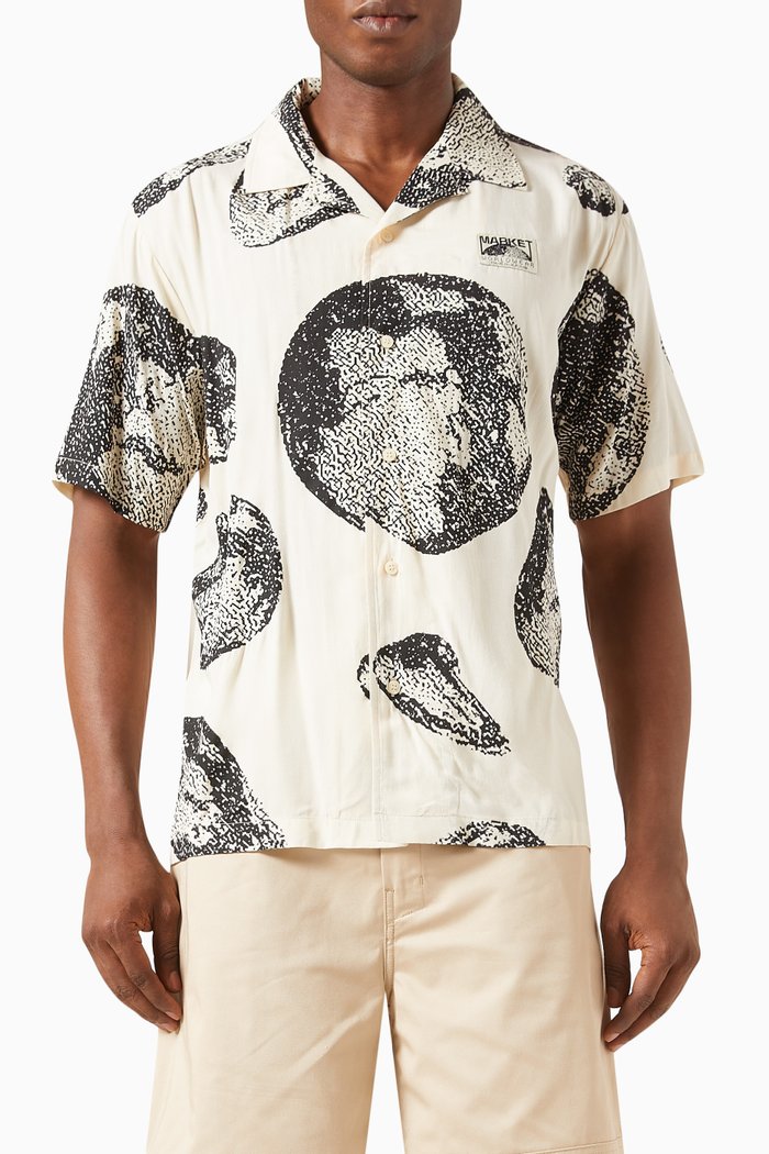 

Bitmap Graphic-print Shirt, Neutral