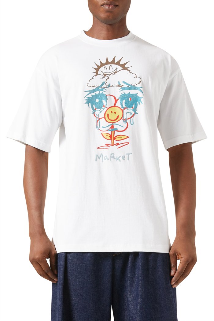 Lil Sad Eyes T-shirt in Cotton-jersey, White