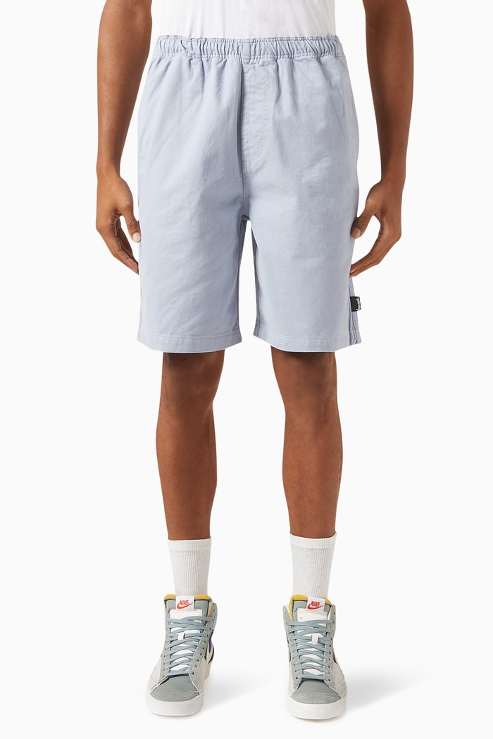 

Brushed Shorts in Cotton, Blue