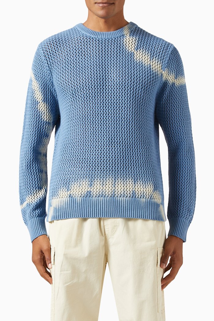 

Tie Dye Sweater in Knit, Blue