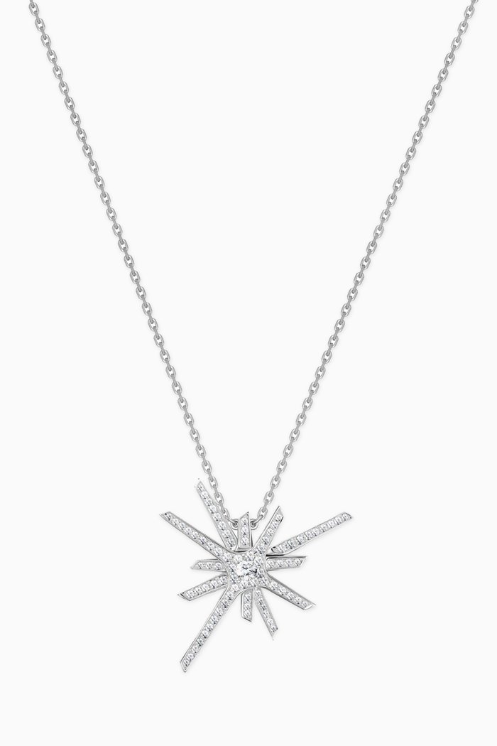 

Daw Large Diamond Necklace in 18kt White Gold, Silver