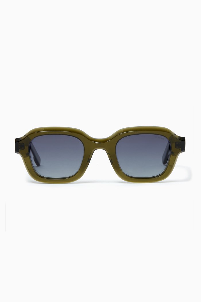 

Will Square Sunglasses in Eco Acetate, Green