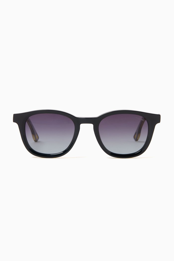 

Evan D Frame Sunglasses in Eco Acetate, Black