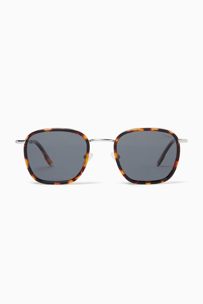 

Adam Square Sunglasses in Eco Acetate & Stainless Steel, Brown