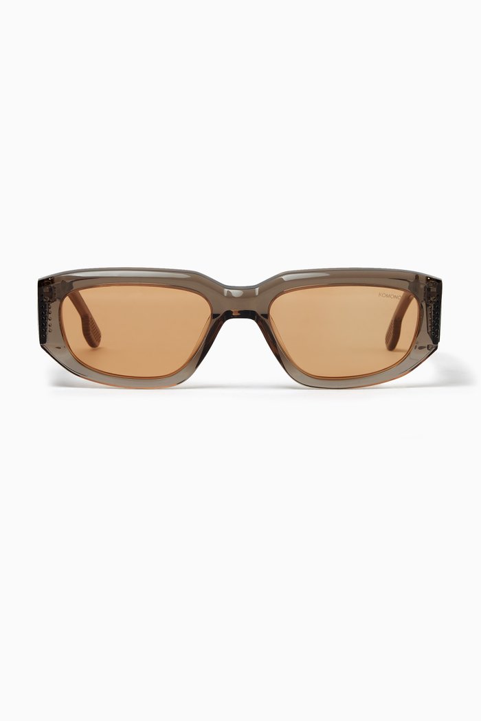 Rex D Frame Sunglasses in Acetate, Brown