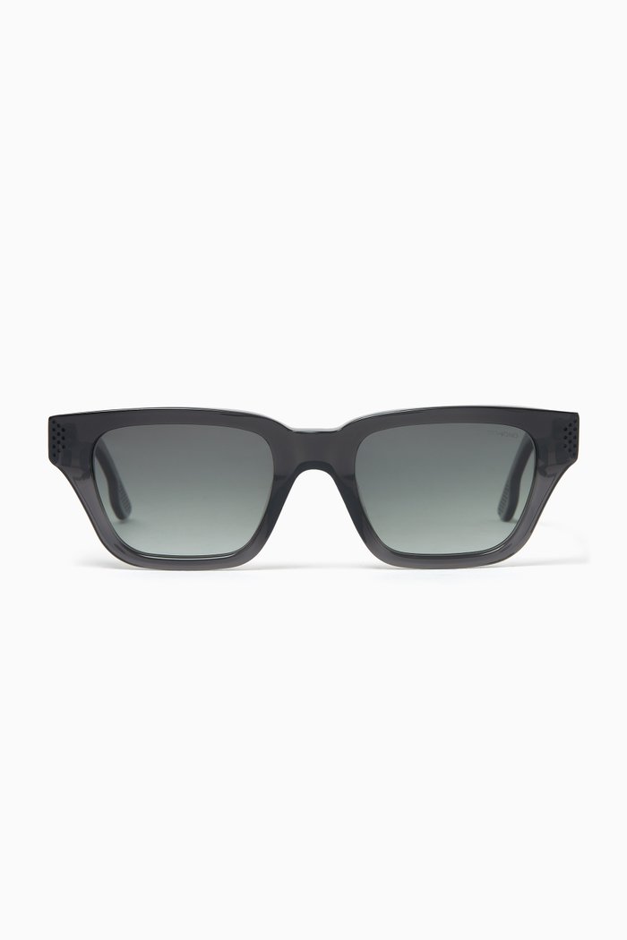 

Brooklyn D Frame Sunglasses in Acetate, Grey