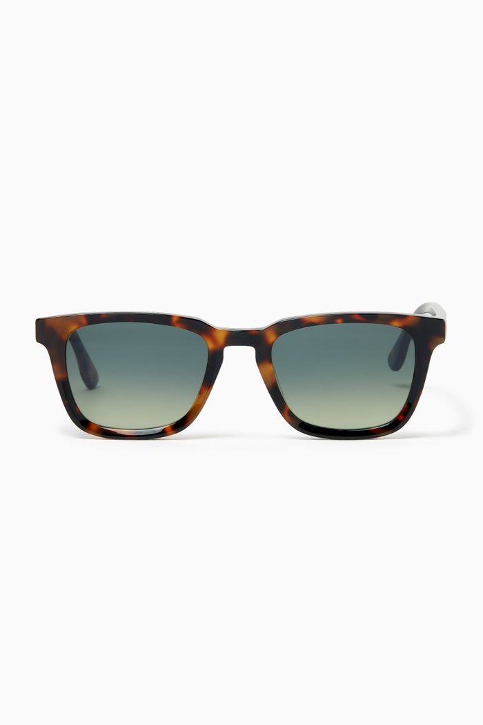 

Parker D Frame Sunglasses in Acetate, Brown