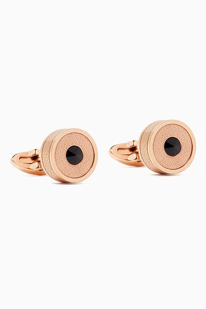 

Classic Filigree Cufflinks in PVD Stainless Steel, Rose gold