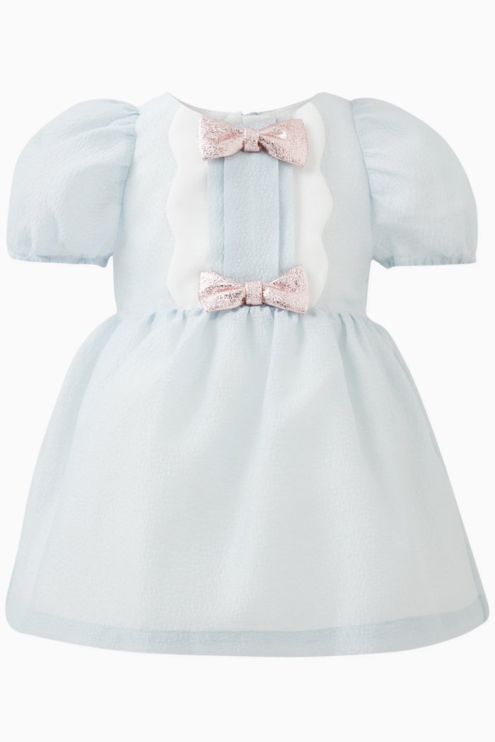 

Scalloped Dress & Bloomers, Blue