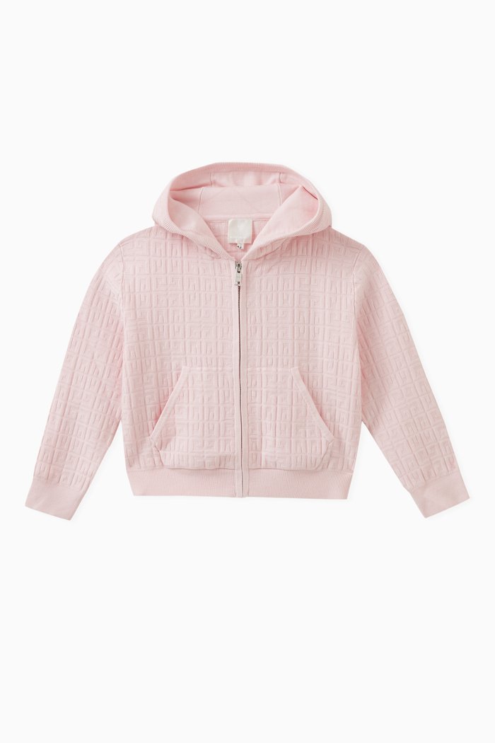 

Knitted Logo Cardigan, Pink