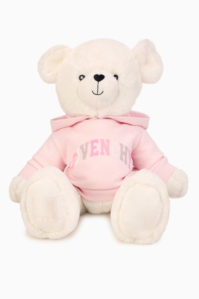 

Teddy Bear in a Logo Sweatshirt, Pink