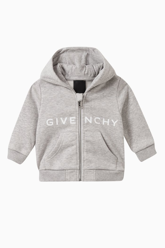 

Logo Hoodie in Cotton, Grey