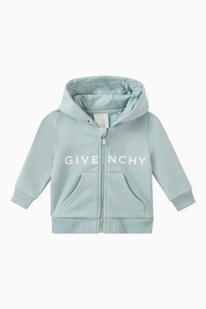 

Logo Cardigan in Cotton, Blue