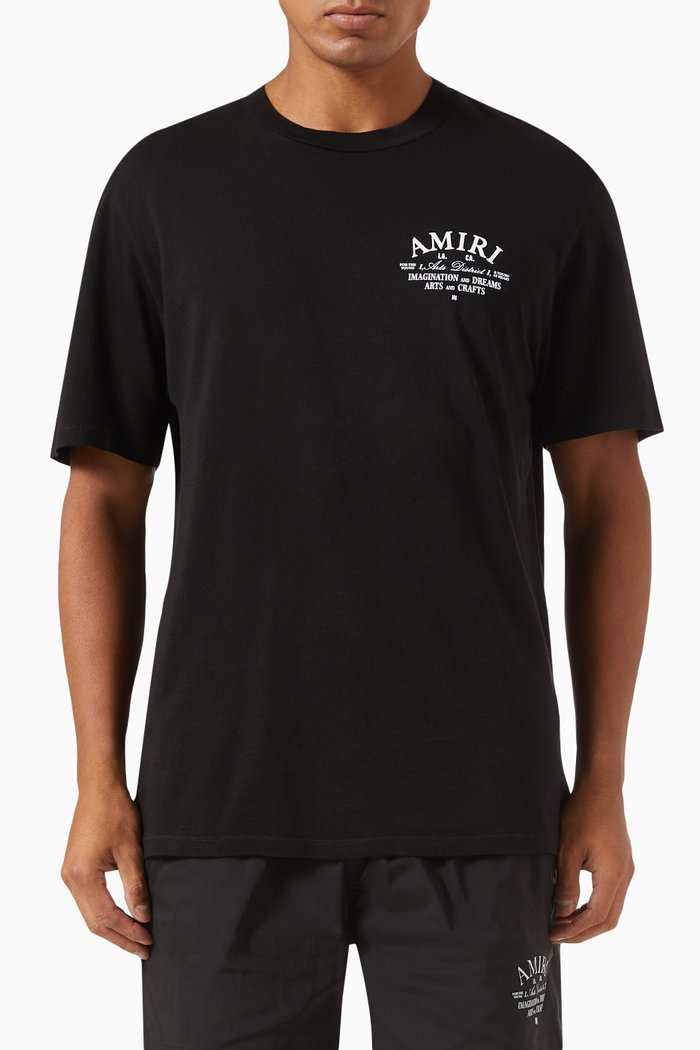 

Logo Print T-shirt in Cotton, Black