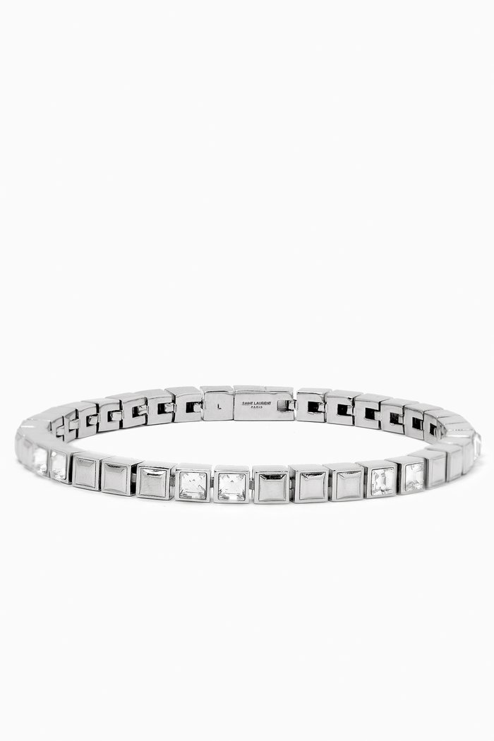 

Rhinestone Tennis Bracelet in Metal, Silver