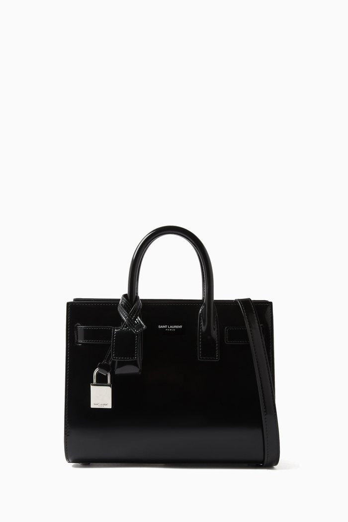 

Sac de Jour Nano Bag in Patent Leather, Black