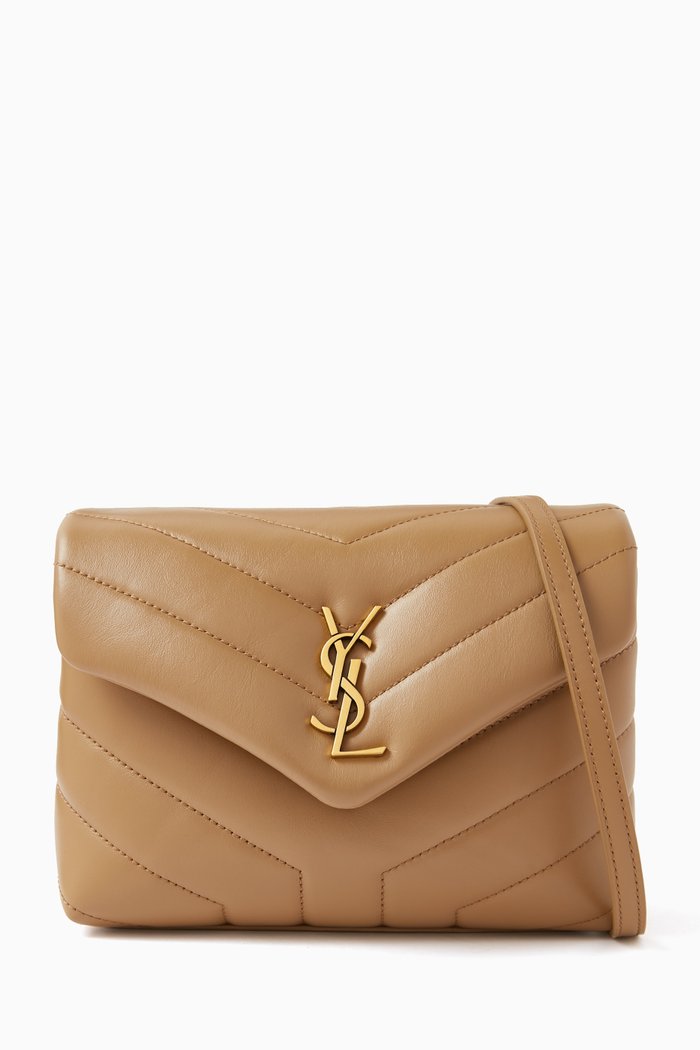 

Toy Loulou Bag in "Y" Matelassé Leather, Brown