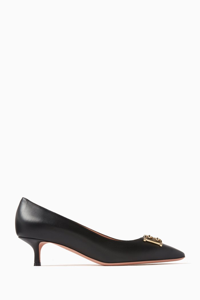 

Evanca 45 B-chain Pumps in Leather, Black