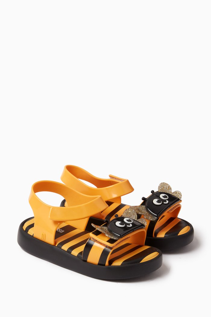 

Bee-motif Jump Bugs Sandals in PVC, Multicolour