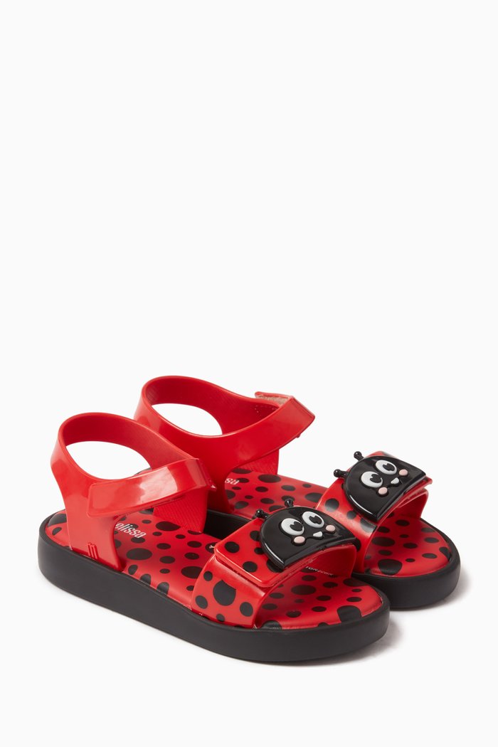 

Ladybug Jump Bugs Sandals in PVC, Red