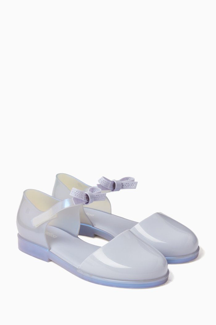 

Amy Ballerina Flats in PVC, Blue