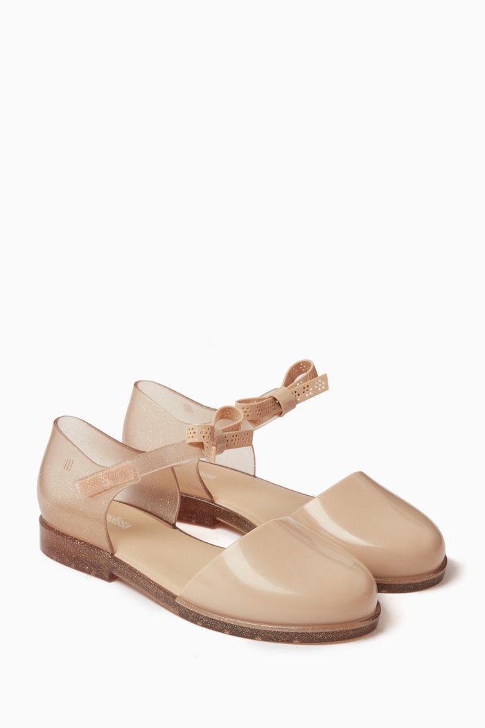 Amy Ballerina Flats in PVC, Gold