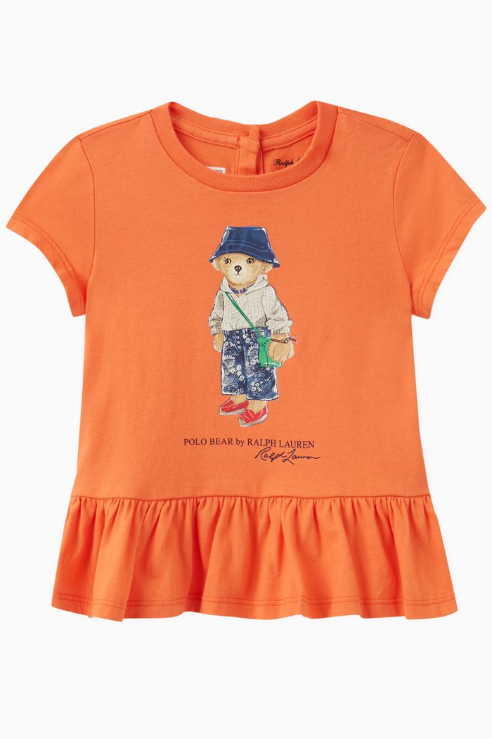 

Polo Bear T-shirt in Cotton Jersey, Orange
