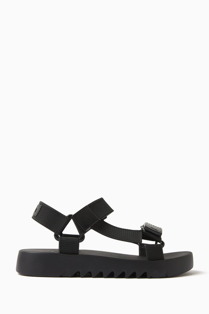 

Papette Sandals in Melflex, Black