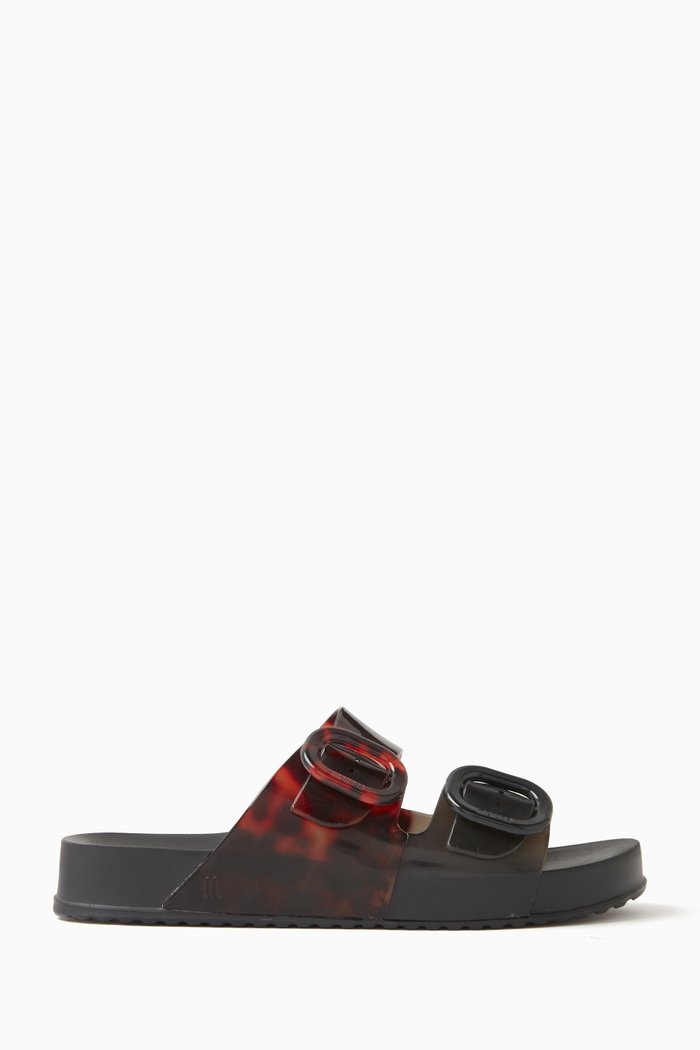 

Wide Slides in Melflex, Black
