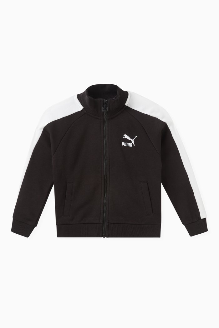 

Logo-embroidered Track Jacket in Cotton-blend, Black
