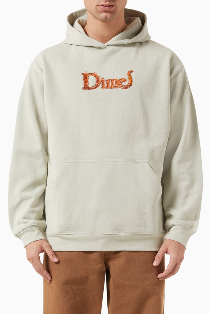 

Classic Cat Hoodie in Cotton, Grey