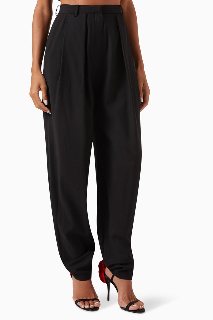 

Shaldon Pants in Wool, Black