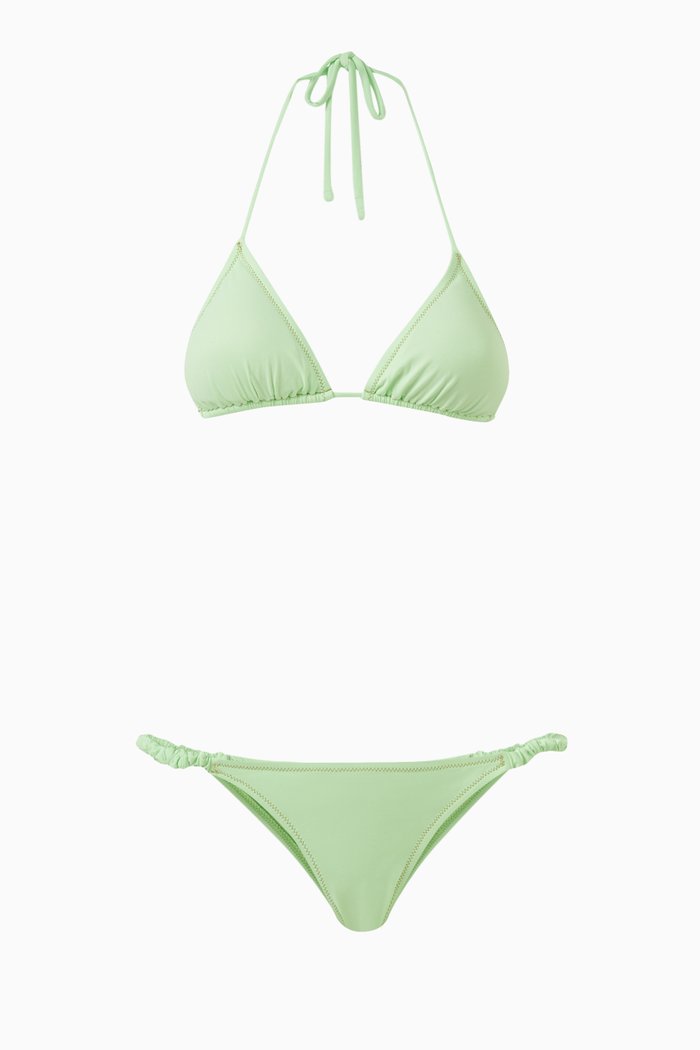 

Scrunchie Bikini Set, Green