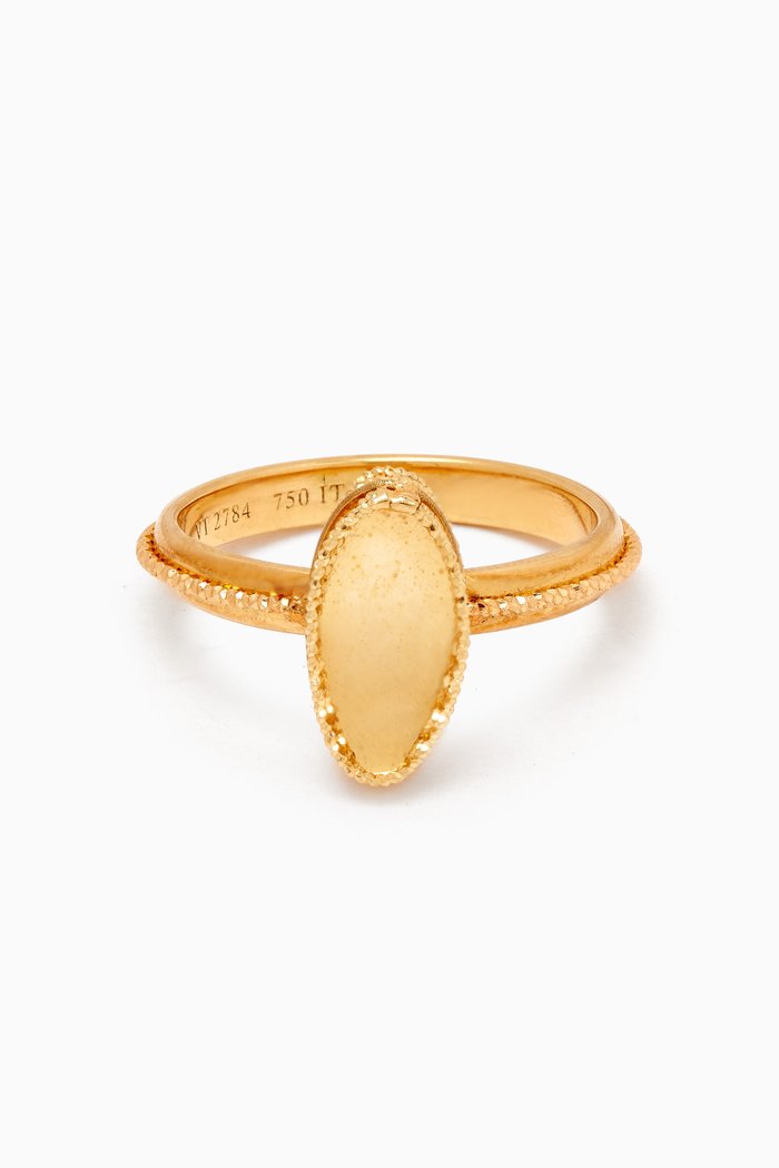 

Moda Mirror Ring in 18kt Gold, Yellow